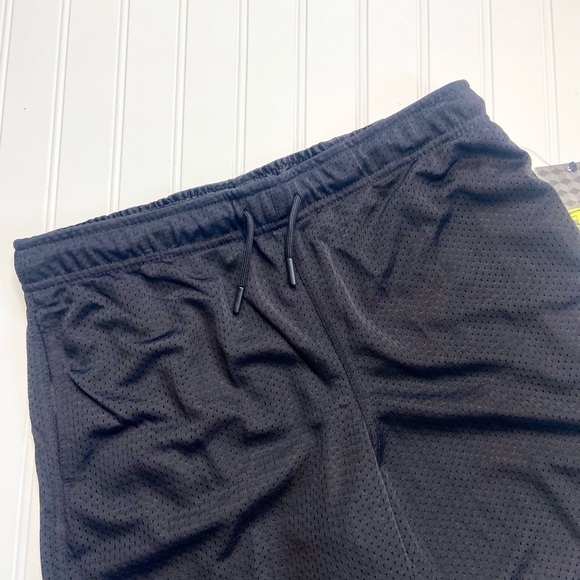 •Athletic Works• black mesh drawstring shorts - Picture 2 of 4